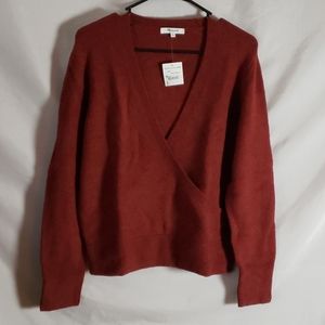 NEW Madewell Wrap Pullover Sweater